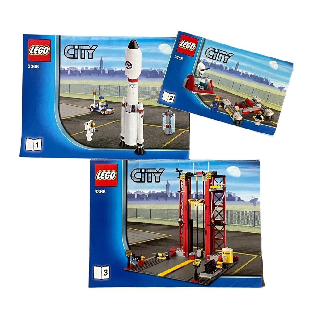 RETIRED Lego City Space Centre (3368) AND Space Shuttle (3367) 100% COMPLETE - Picture 1 of 12